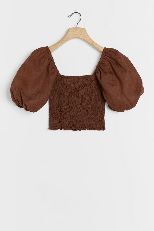Faithfull Smocked Crop Top #1