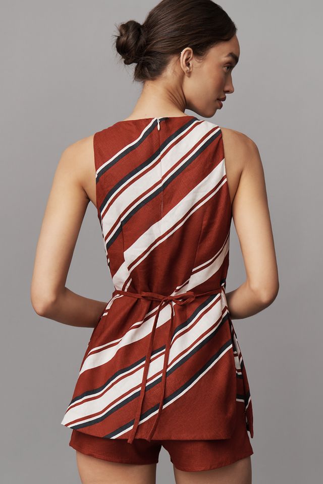 Faithfull The Brand Miel Linen Tunic Tank Top #2