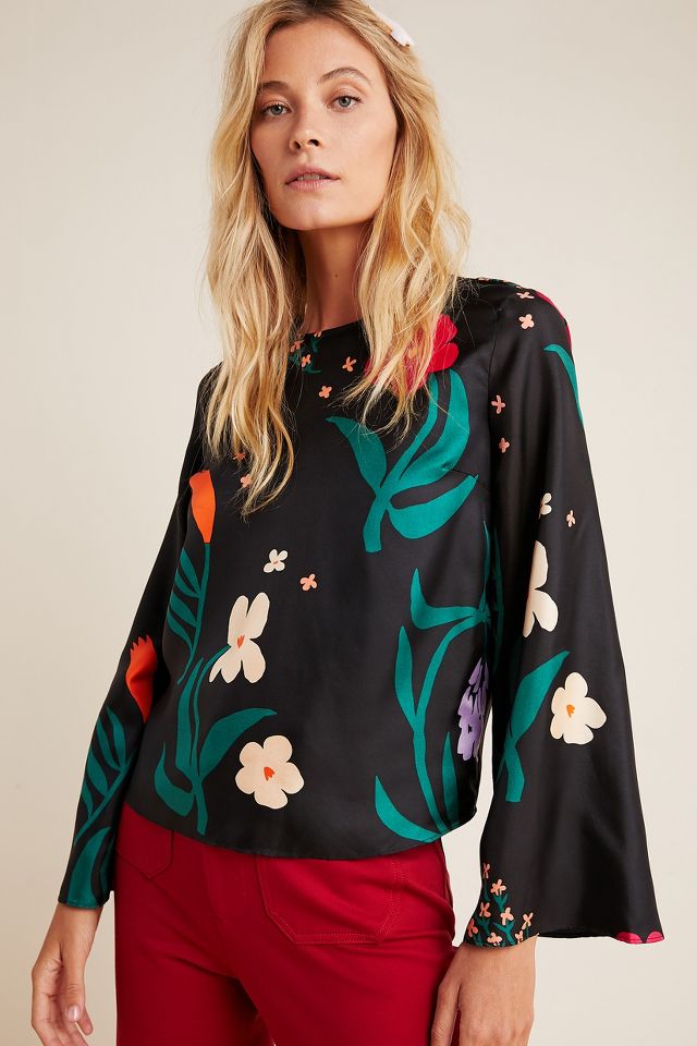 Marimekko Mysteeri Silk Blouse | Anthropologie