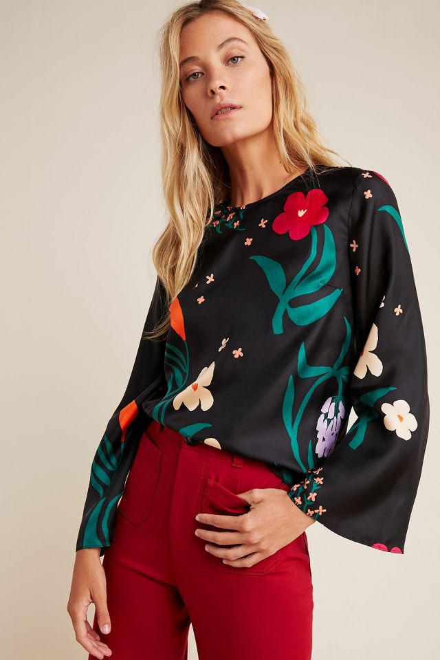 Marimekko Mysteeri Silk Blouse | Anthropologie