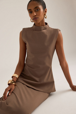 Odd Muse High-Neck Sleeveless Top
