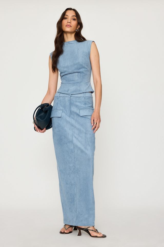Odd Muse Faux-Suede Sleeveless Top #1
