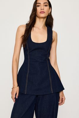 Top Voluminoso in Denim Odd Muse