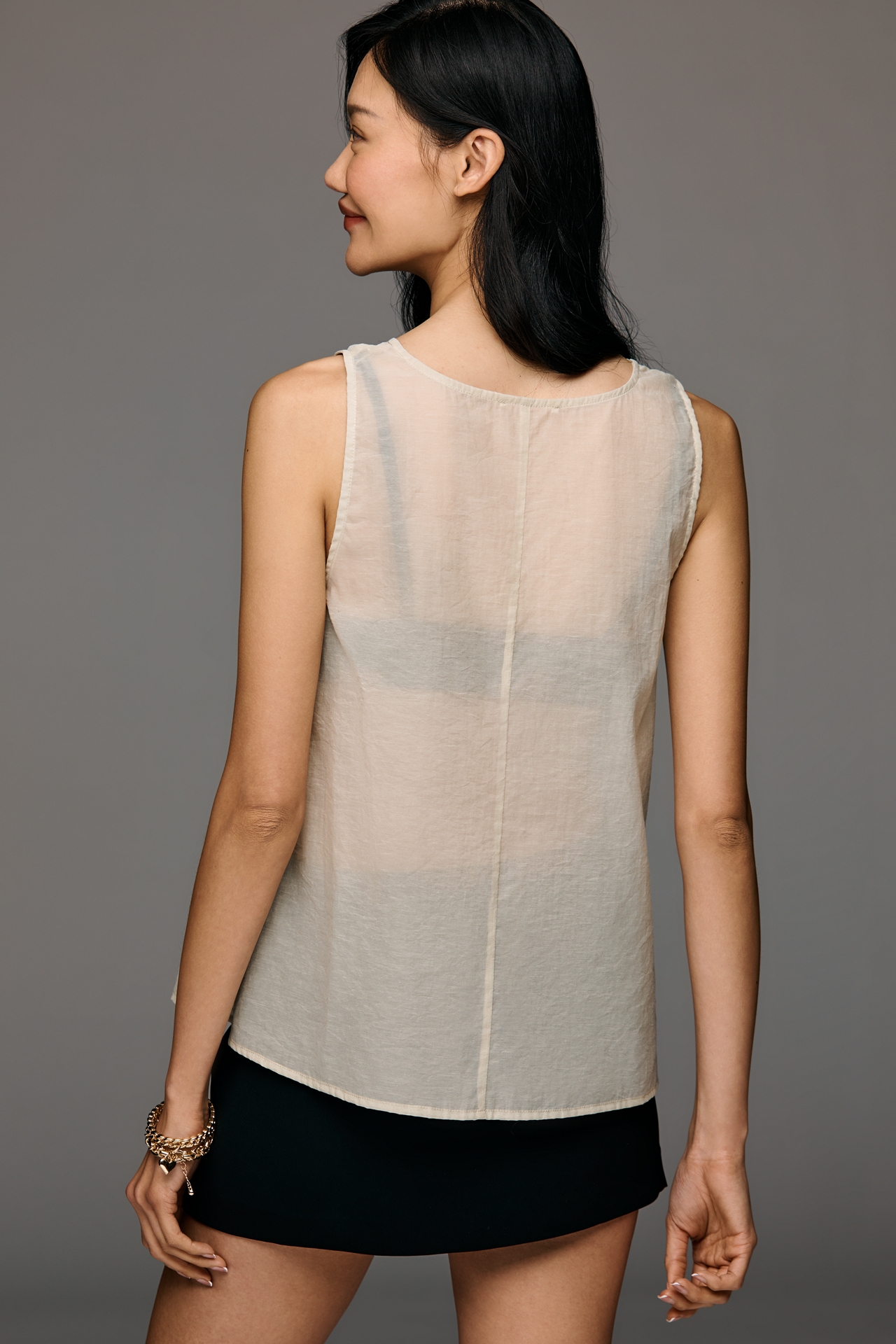 a.ren Camille Sheer Two-Piece Tank