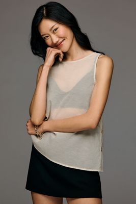 a.ren Camille Sheer Two-Piece Tank 