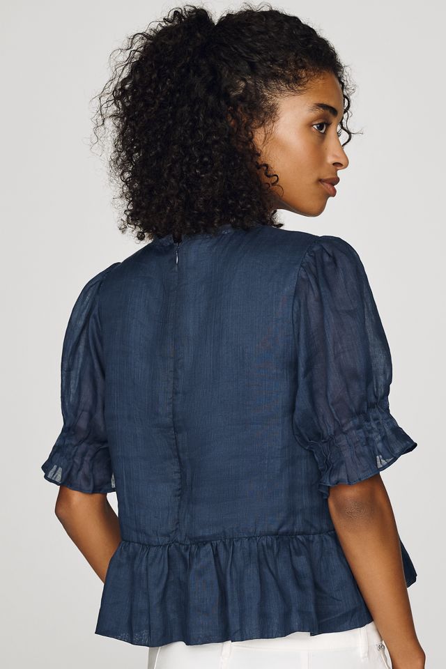 a.ren Brigette 100% Linen Top #3