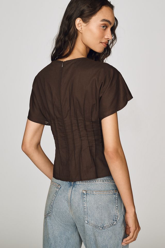 a.ren Simone Linen Cotton Top #1