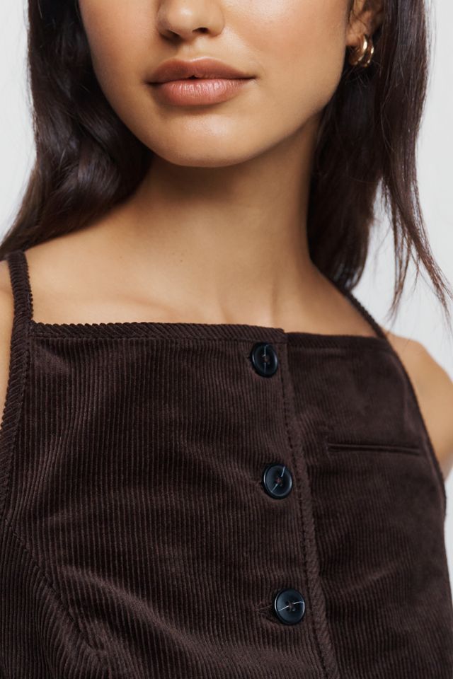 By Anthropologie Cotton Blend Button Front Vest #2