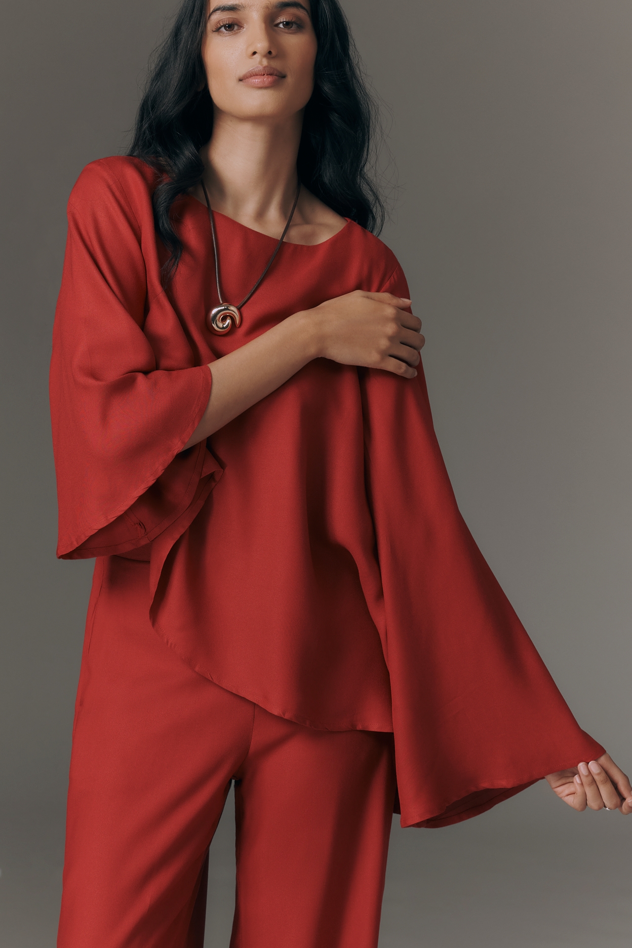 Cacay Bell Sleeve Blouse