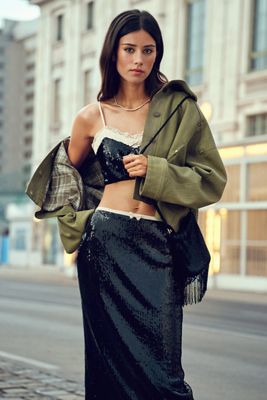 Elevator Disco Sweetheart Cropped Blouse