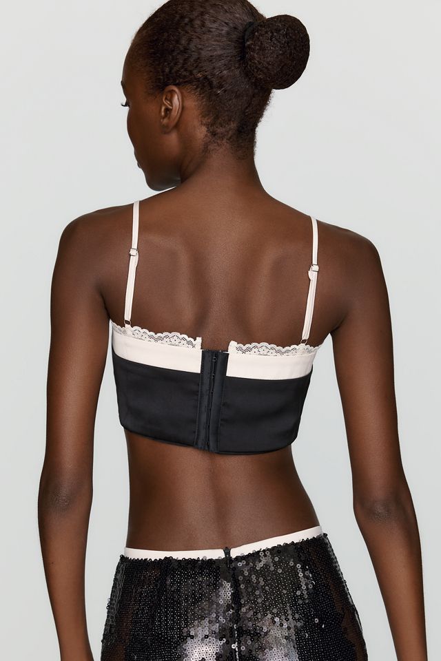 Elevator Disco Sweetheart Cropped Blouse #2