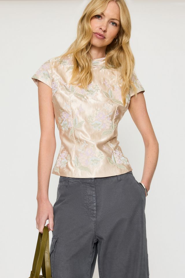 Haut à col Mao By Anthropologie #1