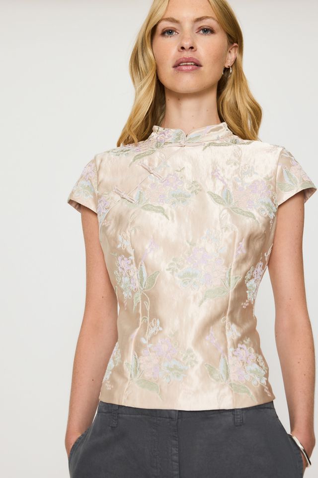 Haut à col Mao By Anthropologie #2