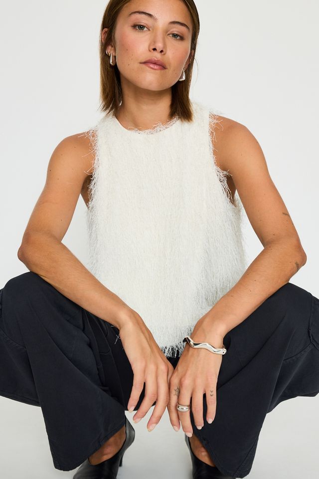 By Anthropologie Fringed Halter Top #2