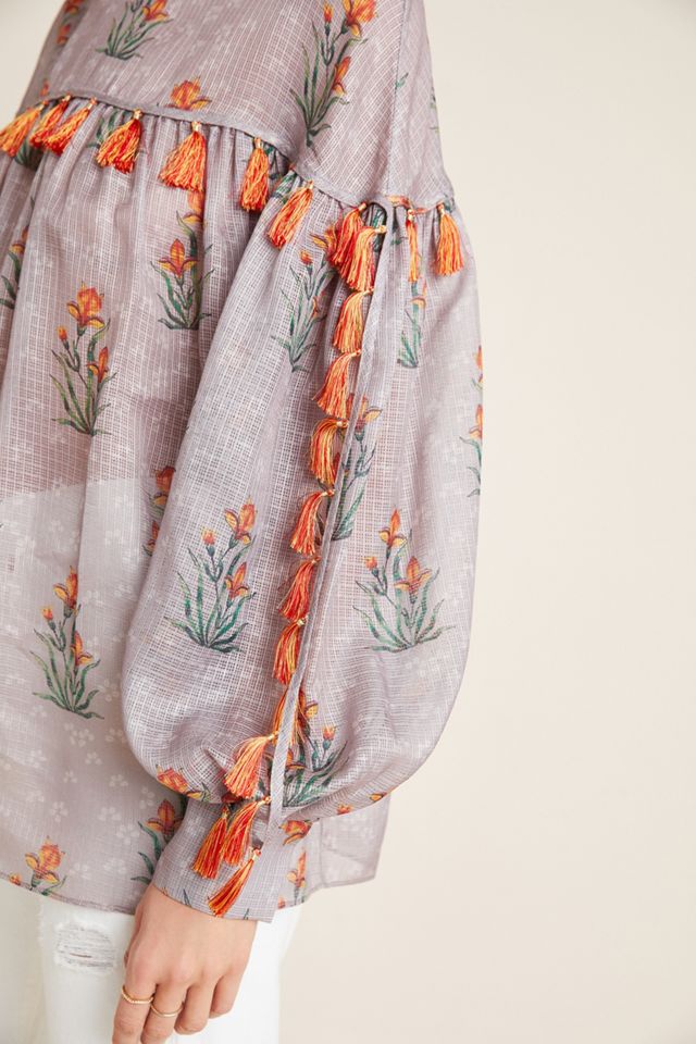 Sachin & Babi Acacia Tasseled Blouse #2