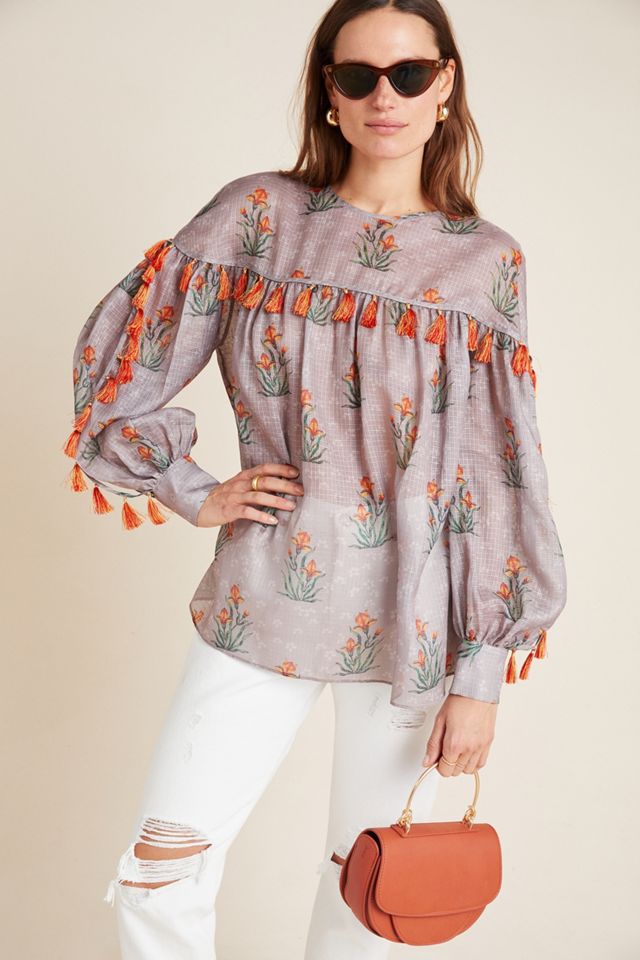 Sachin & Babi Acacia Tasseled Blouse #3