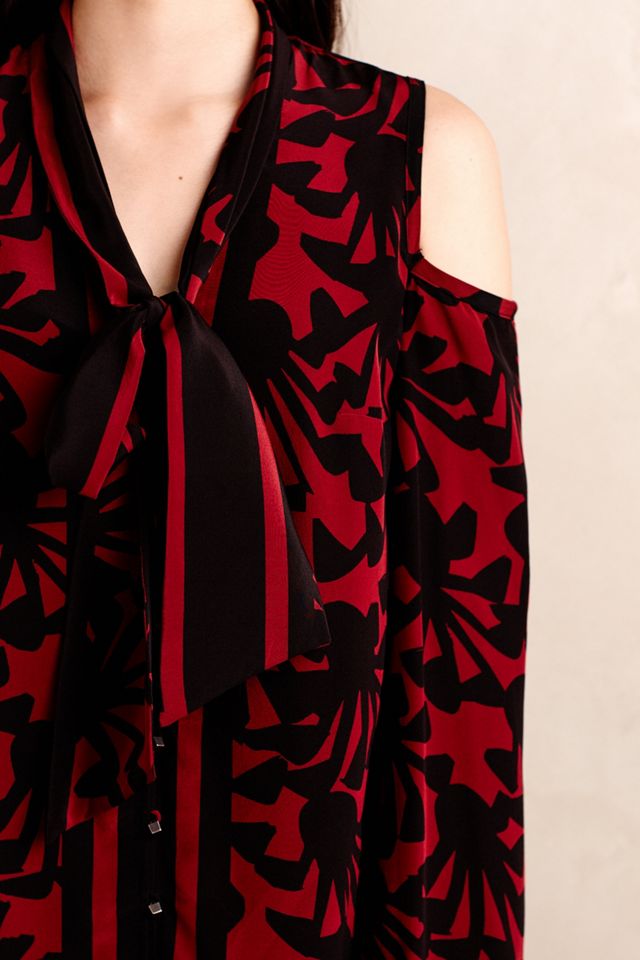 Cold Shoulder Tie Top #3