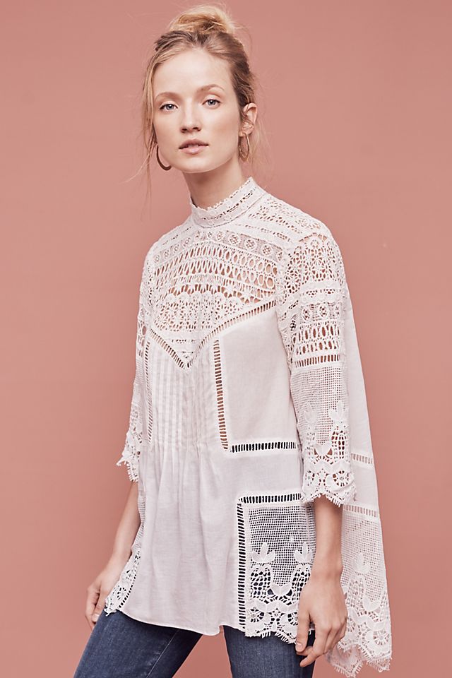 Victoria Lace Tunic | Anthropologie