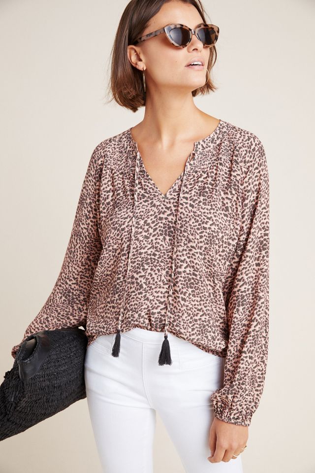 Leopard hotsell sweatshirt anthropologie