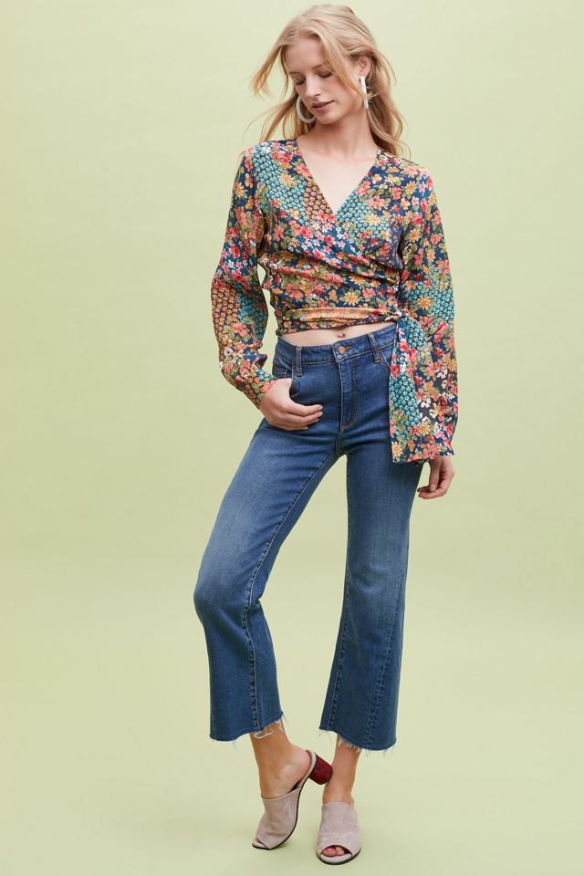 Floral Patchwork Wrap Top #5