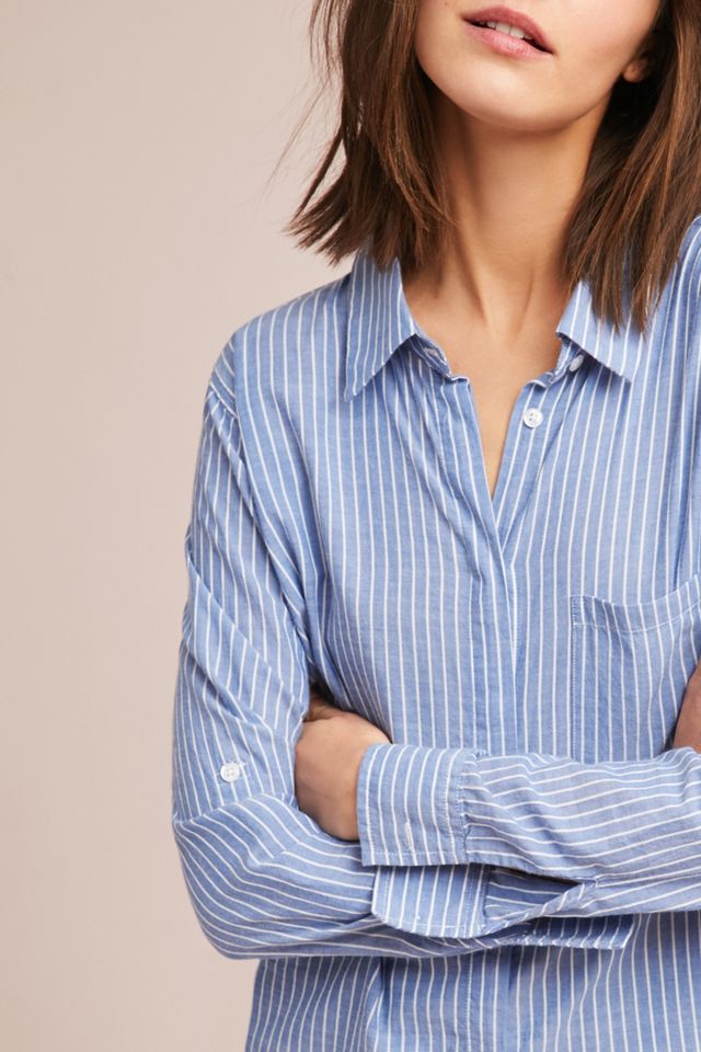 Rails Maldives Striped Buttondown #1