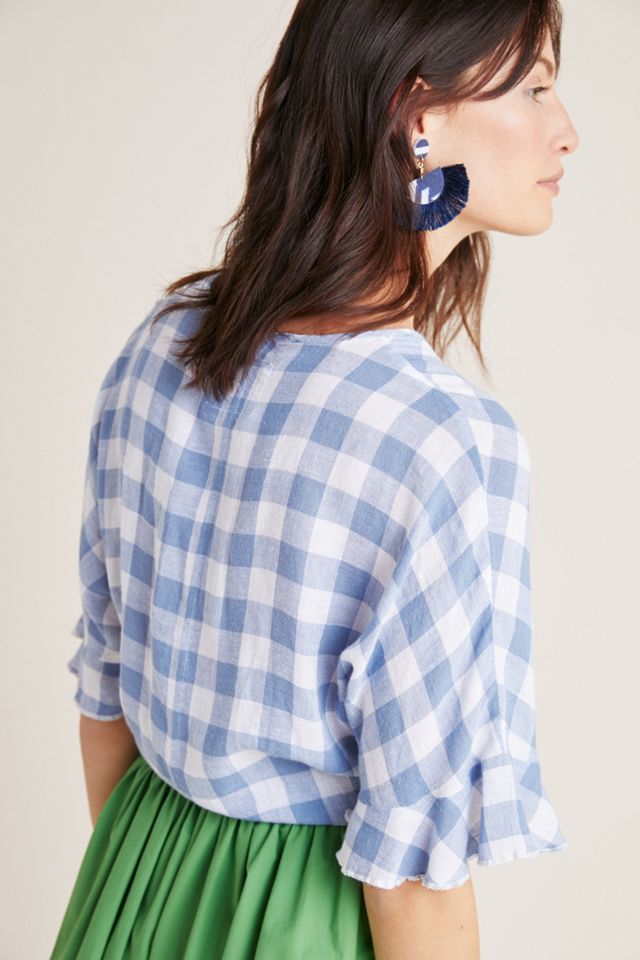 Rails Gingham Wrap Top #1