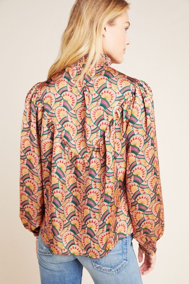 Sylvia Smocked Blouse #1