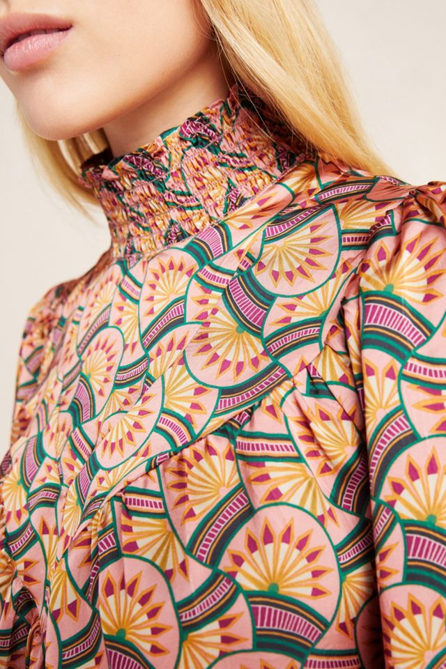 Sylvia Smocked Blouse #3