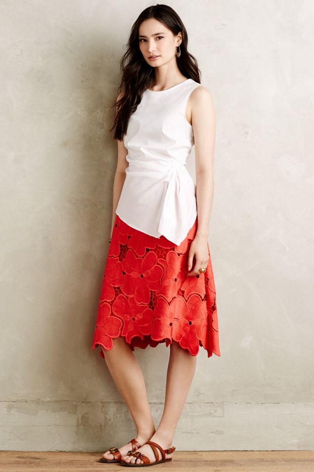 Gathered Poplin Tank #3