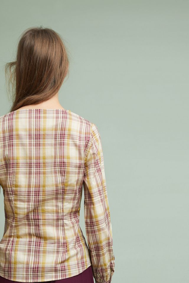 Gingham Corseted Top #2