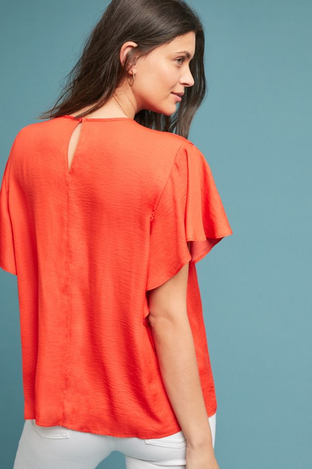Giulia Flutter-Sleeve Blouse #1