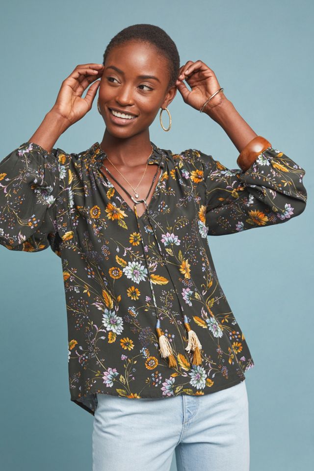 Floral Silk Blouse #3
