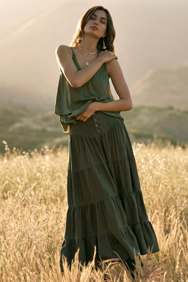 Sage Tiered Cami #3