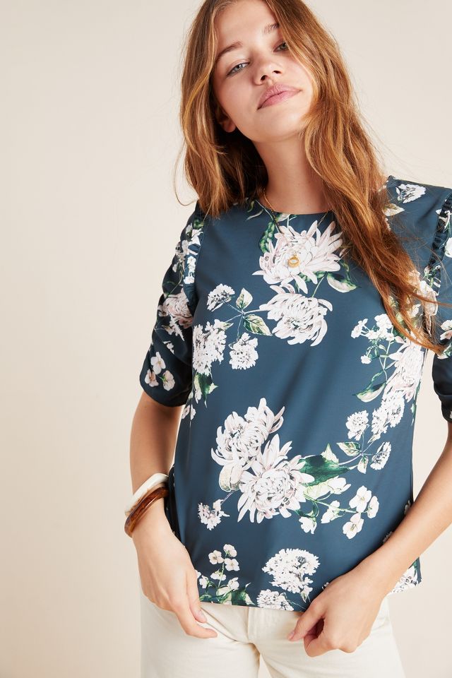 Jodie Floral Blouse | Anthropologie