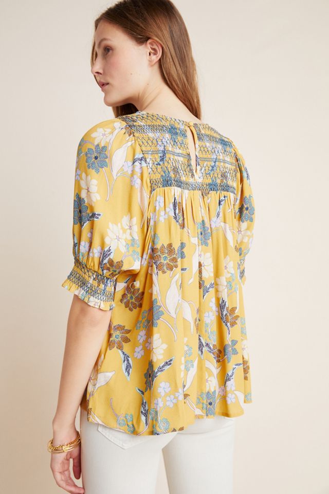 DOLAN Collection Rebecca Smocked Blouse #1
