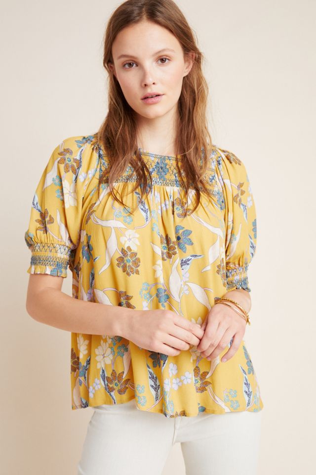 DOLAN Collection Rebecca Smocked Blouse #3