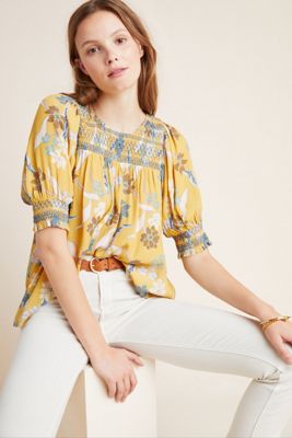 DOLAN Collection Rebecca Smocked Blouse