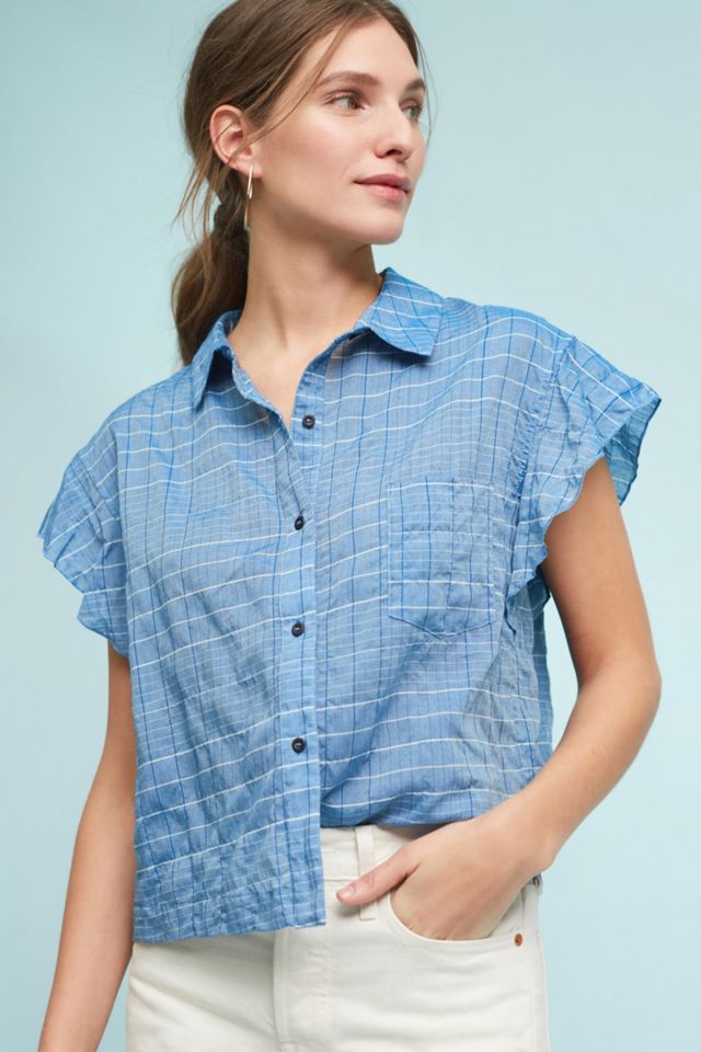 Larissa Cross-Hatch Buttondown #1