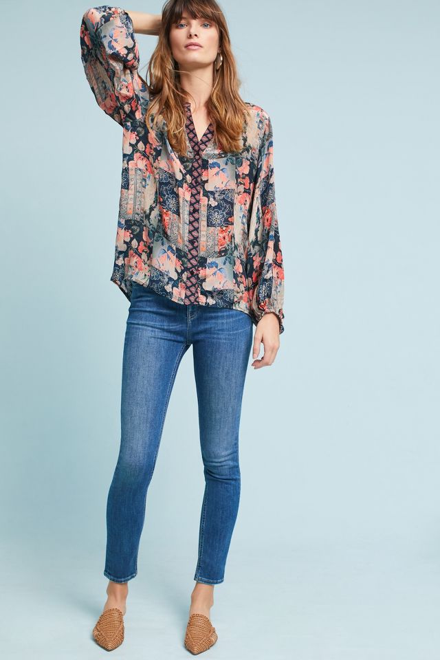 Melany Printed Blouse | Anthropologie