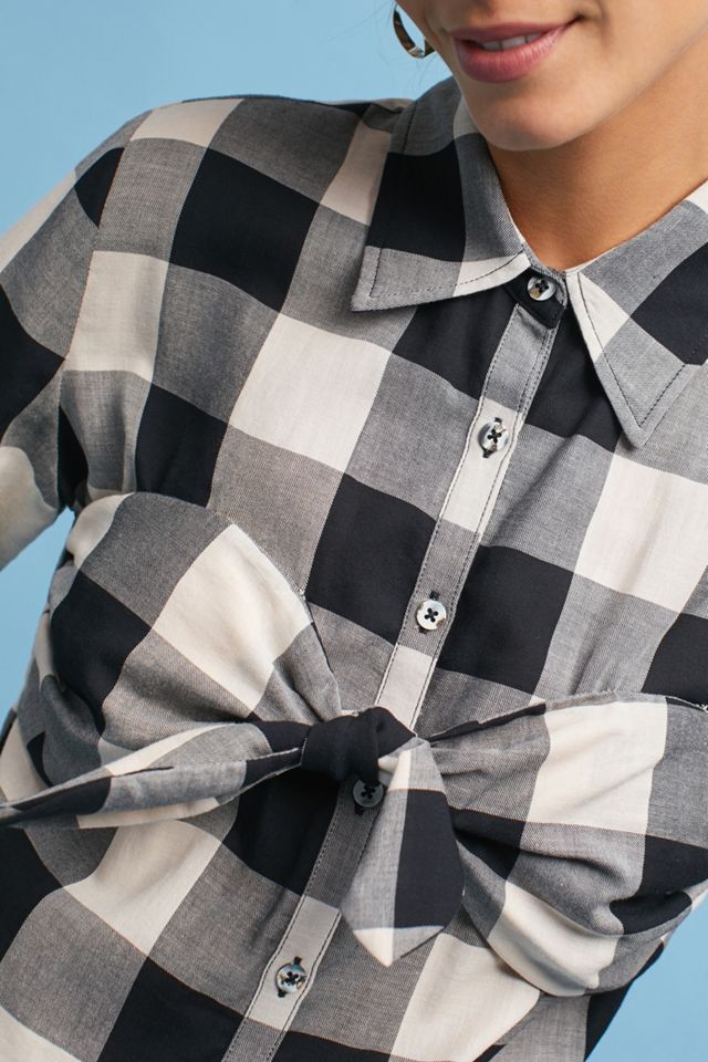 Mara Hoffman Knotted Gingham Shirt #1