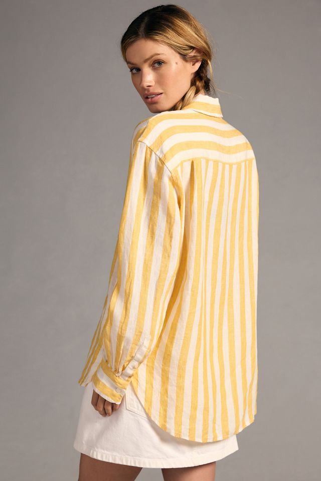 Birds of Paradis by Trovata Blake Oversized Boyfriend Shirt #1