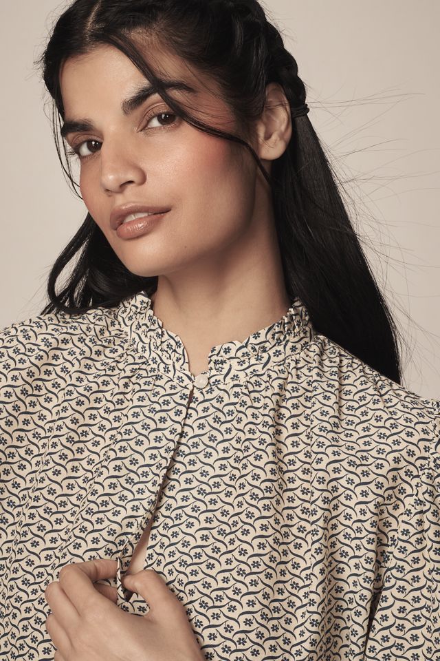 TROVATA Orly Cotton Silk Blouse #1