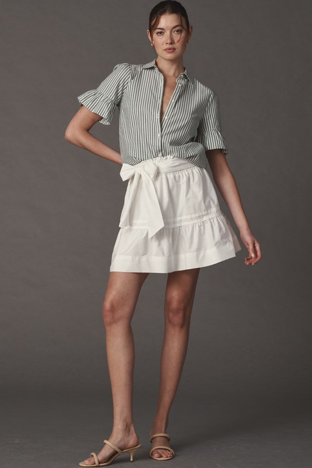 TROVATA Lena Short-Sleeve Collared Blouse #2