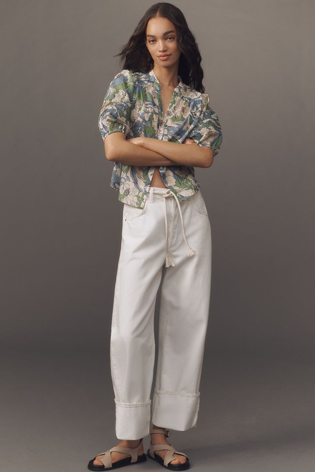TROVATA Loren Short-Sleeve V-Neck Blouse #2