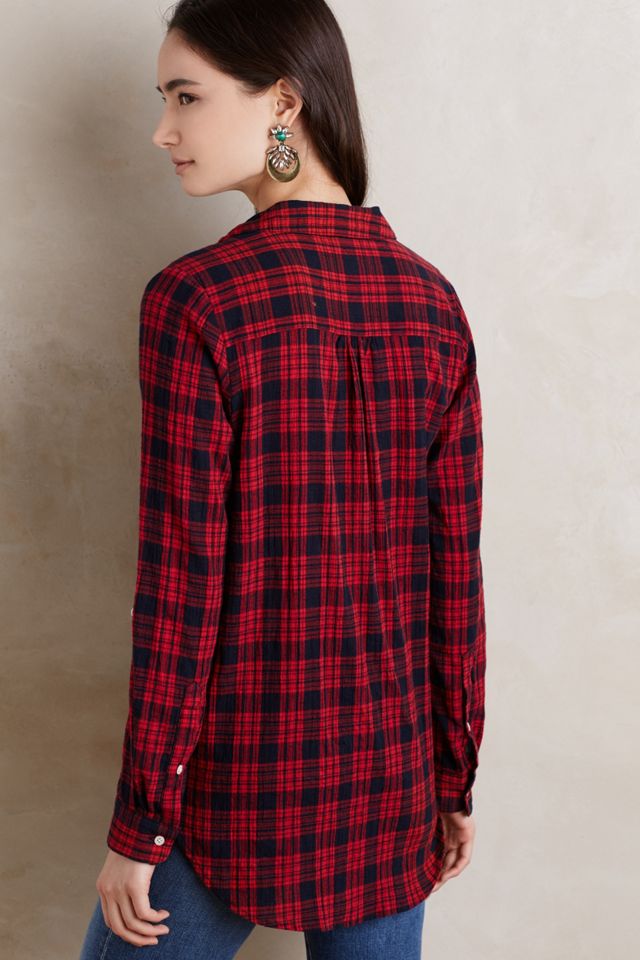 Draped Plaid Buttondown #1