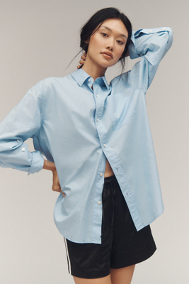 Anthropologie Citizens Of Humanity Kayla Buttondown In Blue