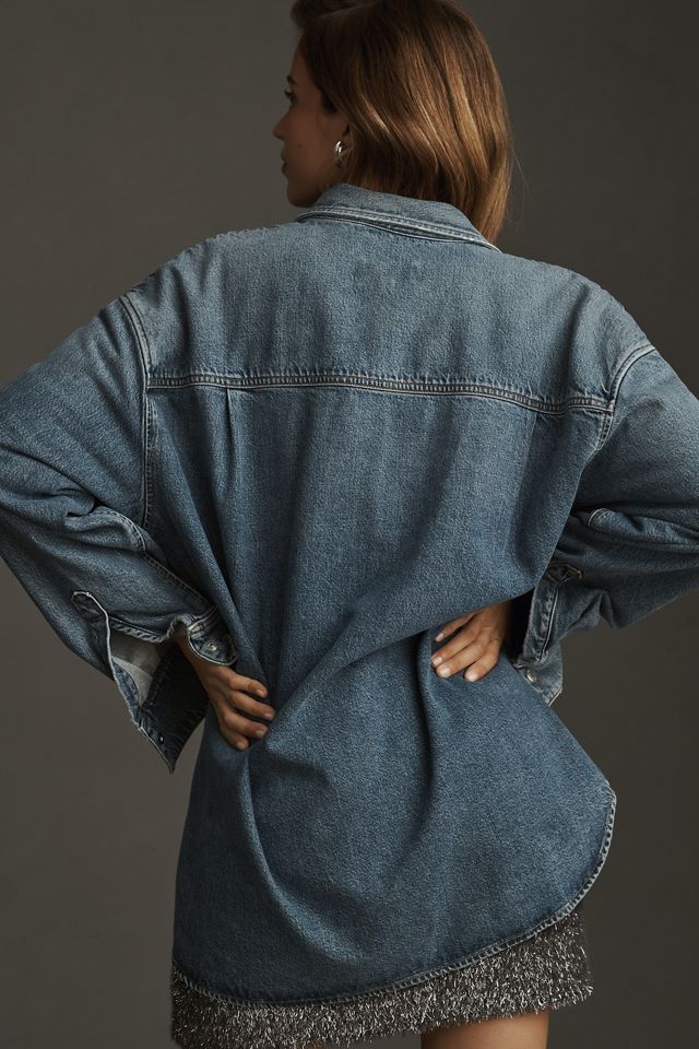 AGOLDE Camryn Oversized Denim Shirt | Anthropologie