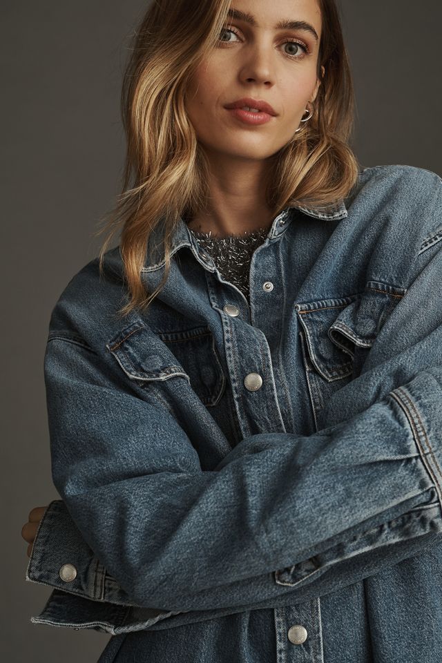 AGOLDE Camryn Oversized Denim Shirt | Anthropologie