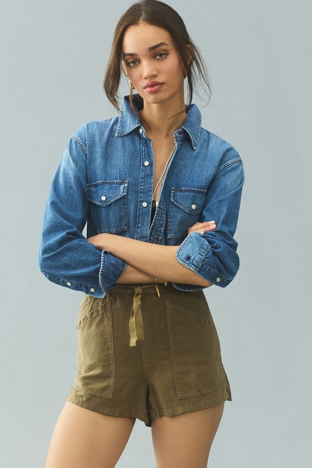 Citizens of Humanity Sera Denim Bodysuit | Anthropologie