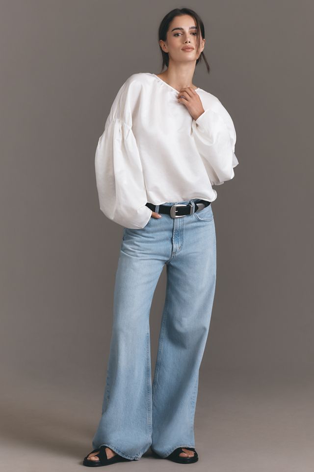 Citizens of Humanity Anika Cotton Silk Popover Blouse #2